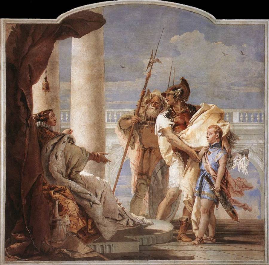Tiepolo Giambattista - Enee presentant Cupidon deguise en Ascagne a Didon.jpg